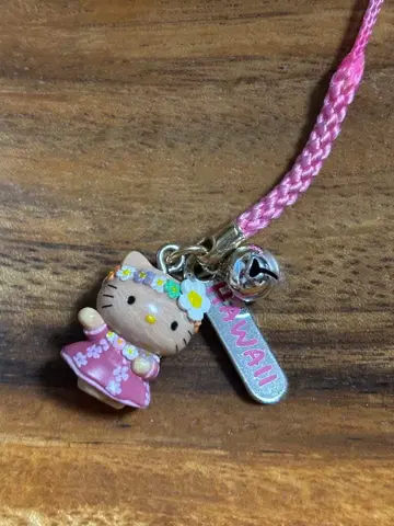 키티 하와이 한정판 펜던트 스트랩 훌라 댄스 USA