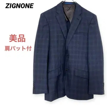 새상품급 지니오네 수트 비즈니스 정장 자켓 테일러드 자켓 네이비 컬러