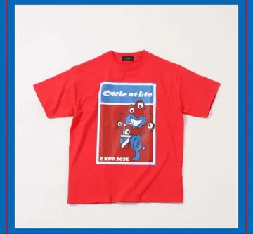 타케우치 아츠시 Cycle of life 티셔츠 EXPO 2025 레드