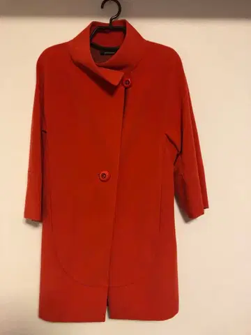 피에르 가르뎅 겨울 코트 오렌지