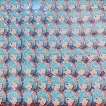 시노 하지메 캔뱃지 80개