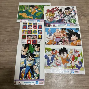 드래곤볼 제일복권 H상 클리어 포스터 6종 세트 40주년