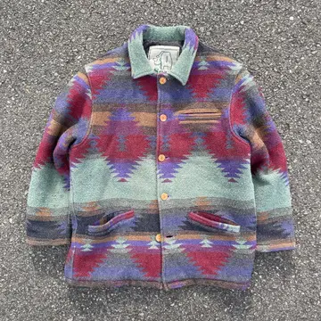 프랑스제 SAVANASOCIETY 네이티브 무늬 이너 퀼팅 자켓