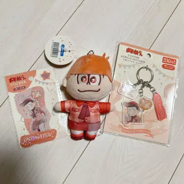 오소마츠 6쌍둥이 캔두 카라마츠 봉제 인형 키링 스티커