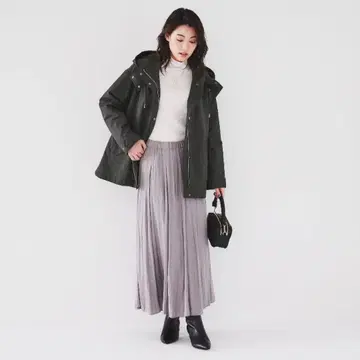 UNTITLED 발수 3WAY 퀼팅 마운틴 후드티