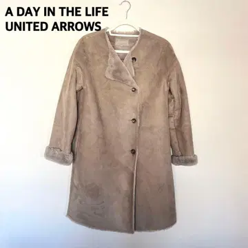 UNITED ARROWS 페이크 무스탕 코트