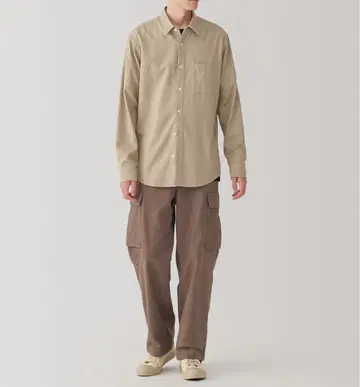 무인양품 팬츠 신사 워싱 이지 카고 팬츠 남성용 S