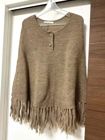 로리즈팜, 니트 판초, 프린지,