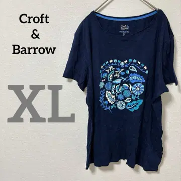 Croft & Barrow [ XL ] 반팔 네이비 티셔츠