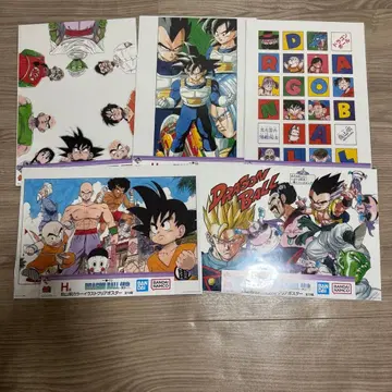 드래곤볼 제일복권 H상 클리어 포스터 3종 세트