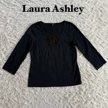 [ 기간 한정 세일 ] Laura Ashley 블랙 긴팔 T셔츠 M