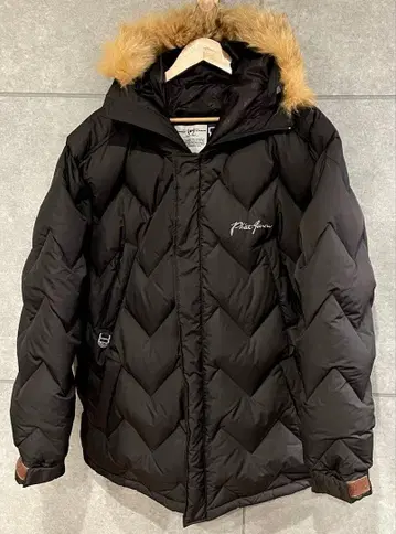 FHAT FARM 퍼 퀼팅 다운 자켓 브라운 계열 L
