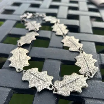 프랑스 빈티지 마티에르 프르미에르 잎사귀 초커