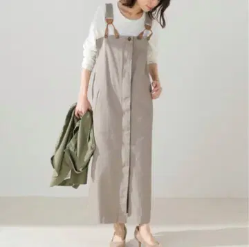 프레임워크 서스펜더 OP 베이지 38 살로펫 원피스