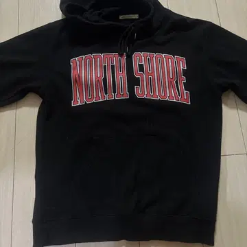 NORTH SHORE 후드 부착 후드티 블랙