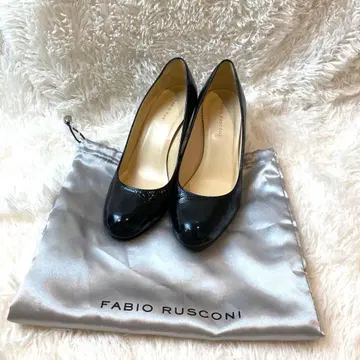 FABIO RUSCONI 에나멜 펌프스 아몬드 토 23cm 이탈리아제