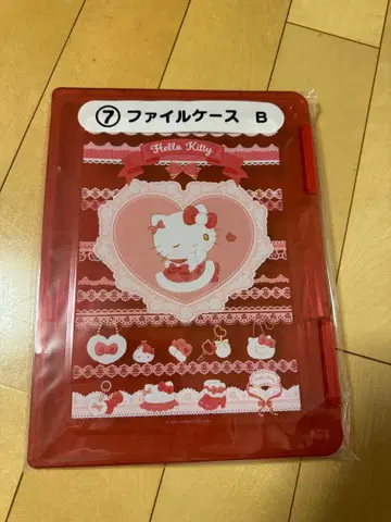 헬로키티 파일 케이스 A4 빨간색