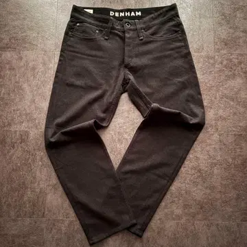 레어 덴함 RAZOR 슬림 캐주얼 팬츠 블랙 스트레치 M