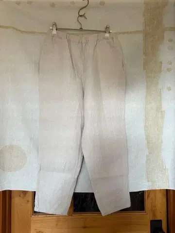 fog linen work 린넨 스트레이트 팬츠 베이지