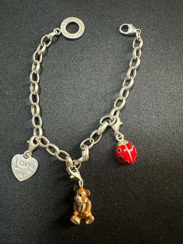 토마스 사보: 참 클럽 팔찌 (실버 925/참 3개 포함)