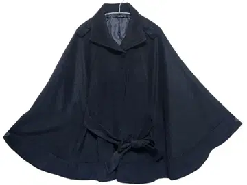 FREE GLAM 블랙 판초 코트 케이프 코트