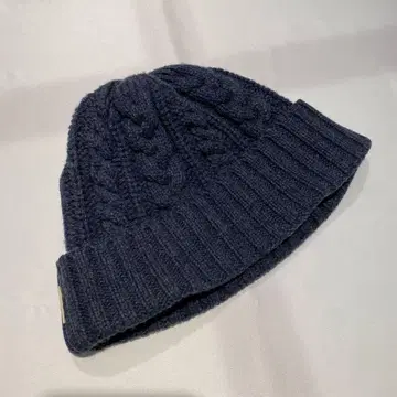 오버라이드 케이블 짜임 니트 모자 네이비 57-59cm