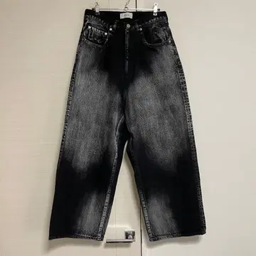 OPENING ACT / 그라데이션 블리치 하이엔드 가공 와이드 데님