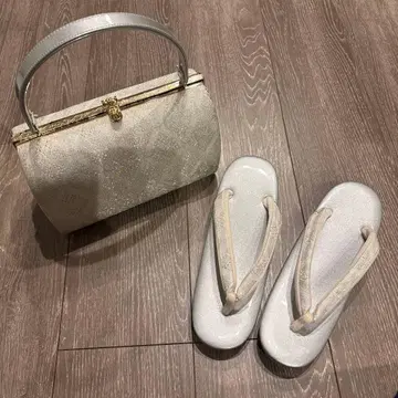 실버 일본 의류용 조리 및 핸드백 세트