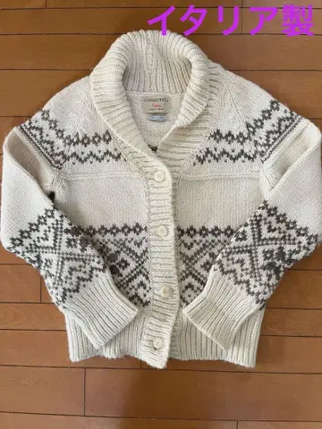 이탈리아제 CONQUEST 노르딕 무늬 니트