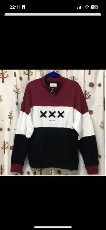 chica 치카 트리콜로르 맨투맨