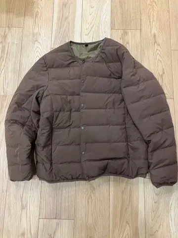 [ SHIPS any 별주 ] TAION 리버서블 다운 자켓 브라운