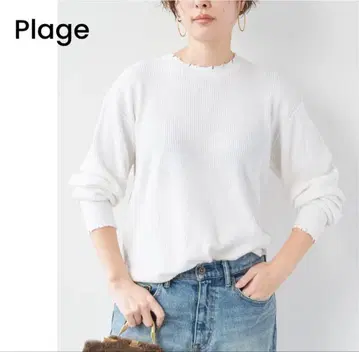 니트 damage thermal 풀오버 plage