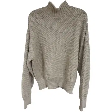 [ emmi atelier ] 오버 사이즈 니트 와플 편직 아이보리 F