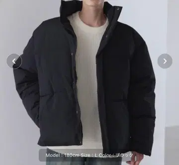 블랙 다운 자켓 M 사이즈