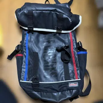 로고 백팩 블랙, 빨간색, 파랑