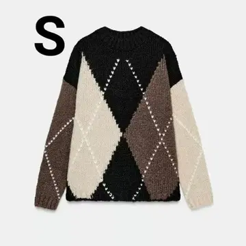 완판템 ZARA 마름모 니트 스웨터