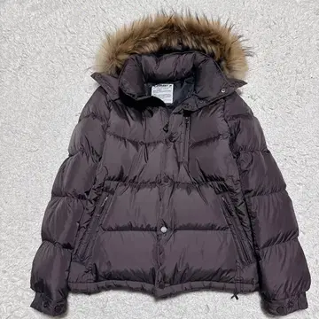 CAMP7 퍼 후드 부착 다운 자켓 L 브라운