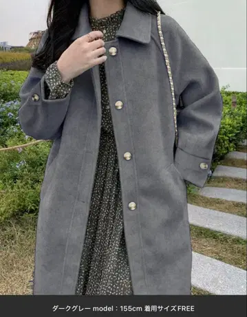 볼륨 슬리브 스텐카라 코트