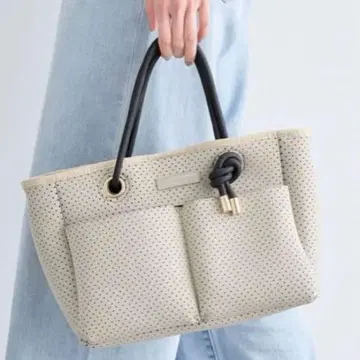 [새상품급] BARNYARDSTORM 펀칭 토트백 M 2way 베이지