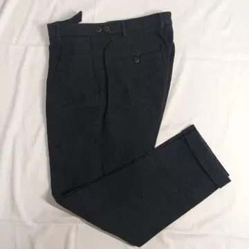 수트 컴퍼니 울 코튼 턱 테이퍼드 슬랙스 79cm