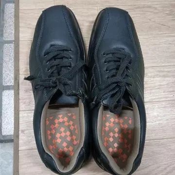 블랙 가죽 신발 레이스업