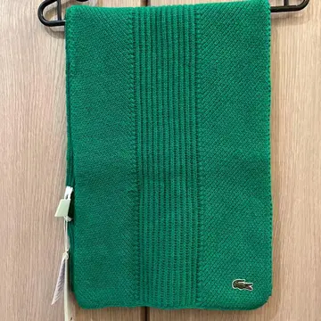 미사용 새상품 LACOSTE 머플러 그린