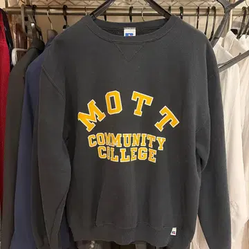 90s USA제 러셀 애슬레틱 무지 맨투맨 앞 V 가제트