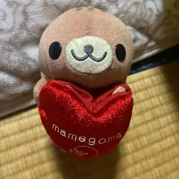 mamegoma 봉제 인형 하트 포함 마메고마 러블리 봉제 인형