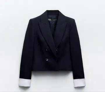 택 포함 새상품 ZARA 대비 커프스 블레이저