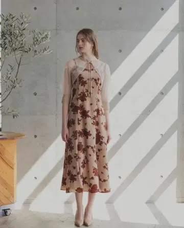 andresd 플라워 프린트 볼레로 드레스