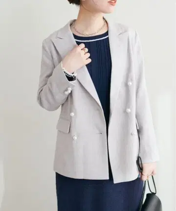 [ WEB 한정판 ] osono 펄 단추 테일러드 자켓