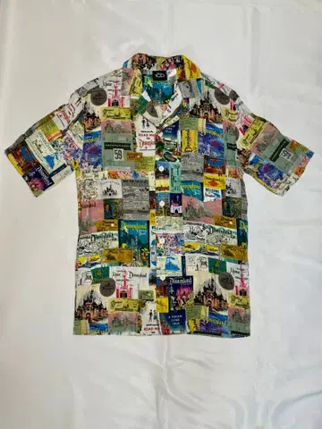 [ 구제 의류 ] Disney 100주년 그래픽 반팔 셔츠 L 사이즈