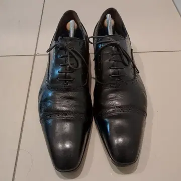 블랙 가죽 드레스 신발