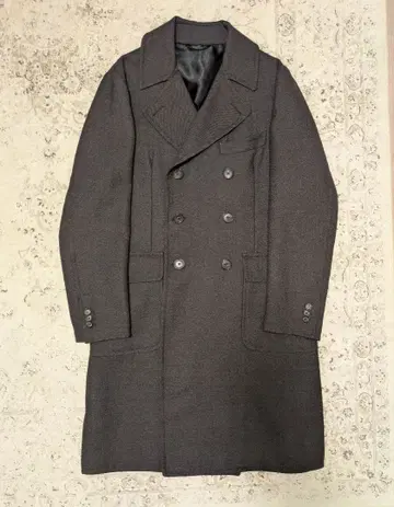 Belvest  48 더블 페이스 울 더블 체스터 코트